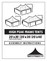 Tentandtable.com 716 832-TENT Assembly Instructions Manual preview