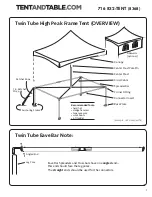 Preview for 2 page of Tentandtable.com 716 832-TENT Assembly Instructions Manual