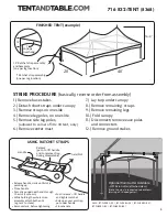 Preview for 9 page of Tentandtable.com 716 832-TENT Assembly Instructions Manual