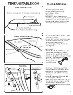 Preview for 3 page of Tentandtable.com BT-PP48WT4P Assembly Instructions Manual