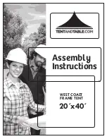 Tentandtable.com West Coast Frame Tent 10'x'10 Assembly Instructions Manual preview