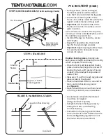 Preview for 8 page of Tentandtable.com West Coast Frame Tent 10'x'10 Assembly Instructions Manual