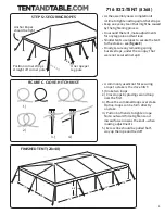 Preview for 9 page of Tentandtable.com West Coast Frame Tent 10'x'10 Assembly Instructions Manual