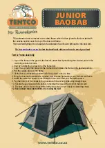 Предварительный просмотр 1 страницы TENTCO JUNIOR BAOBAB Manual