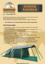 Предварительный просмотр 1 страницы TENTCO SENIOR BAOBAB Quick Start Manual