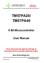 TENX TECHNOLOGY TM57PA20 User Manual preview