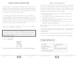 Preview for 2 page of Tenzo GA11 Series Installation Manual & Users Manual