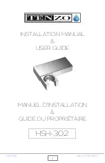 Preview for 2 page of Tenzo HSH-302 Installation Manual & Users Manual