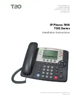 Teo 7810 Installation Instructions Manual предпросмотр