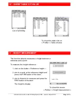 Предварительный просмотр 8 страницы Tepex LASER PROFILER - PDA Instruction Manual