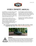 Tepui HyBox Owner'S Manual preview