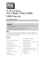 Preview for 1 page of TEQ TEQ-C6989 User Manual