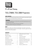 TEQ TEQ-Z780M User Manual preview