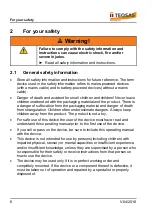 Preview for 6 page of TEQSAS LAP-TEQ PLUS Operating Manual