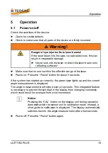 Preview for 19 page of TEQSAS LAP-TEQ PLUS Operating Manual