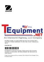 Preview for 52 page of Tequipment Ohaus USB Instruction Manual