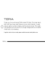 Preview for 2 page of Tera TR-590 User Manual