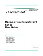 TERABEAM Marquee P-MP Series User Manual предпросмотр