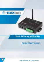 Teracom TCG140-4 Quick Start Manual предпросмотр