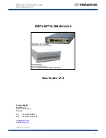 Teracue ENC-200 User Manual preview