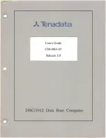 Teradata C09-0001-07 User Manual preview