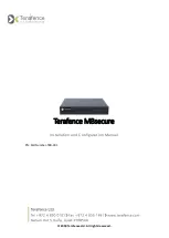 Предварительный просмотр 1 страницы Terafence MBsecure Installation And Configuration Manual