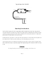 Предварительный просмотр 4 страницы Terahertz Technologies TIA-2000 Operating Instructions Manual