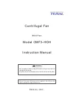 Предварительный просмотр 1 страницы Teral CMF3-HOH Instruction Manual