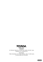 Preview for 30 page of Teral MSP Instruction Manual