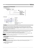 Предварительный просмотр 3 страницы Teral NSVM 25 Series Installation & Operating Manual