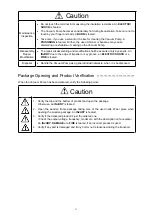 Preview for 5 page of Teral VFZ Series Instruction Manual