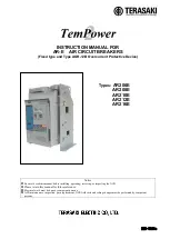 Preview for 1 page of TERASAKI TemPower2 AR-E Series Instruction Manual