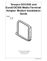 Terayon TA-102 Installation Manual preview