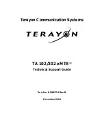 Terayon TA-102 Technical Support Manual preview