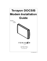 Terayon TJ 411 Installation Manual preview