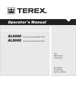 Terex AL5000 Operator'S Manual предпросмотр