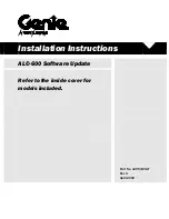 Preview for 1 page of Terex ALC-600 Installation Instructions Manual