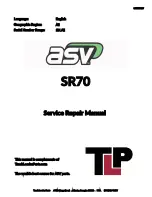 Terex ASV SR70 Service & Repair Manual preview