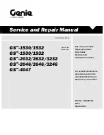 Preview for 1 page of Terex Genie GS-1530 Service And Repair Manual