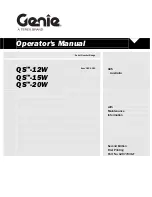 Preview for 1 page of Terex Genie QS-12W Operator'S Manual