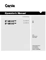 Terex Genie S-80 SC Operator'S Manual preview