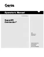 Предварительный просмотр 1 страницы Terex Genie Superlift Contractor Operator'S Manual