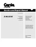 Preview for 1 page of Terex Genie Z-34/22 IC Service And Repair Manual