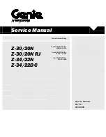 Terex Genie Z-34/22DC Service Manual preview