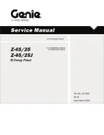 Preview for 1 page of Terex Genie Z-45/25 Bi-Energy Service Manual