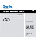 Preview for 1 page of Terex Genie Z-45 DC Service And Repair Manual