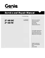 Terex Genie Z-60 DC Service Manual preview