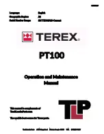 Terex PT100 Forestry Operation And Maintenance Manual preview