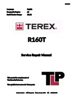 Terex R160T Service & Repair Manual preview