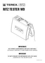 Terex RITZ LS-80/WD Manual preview